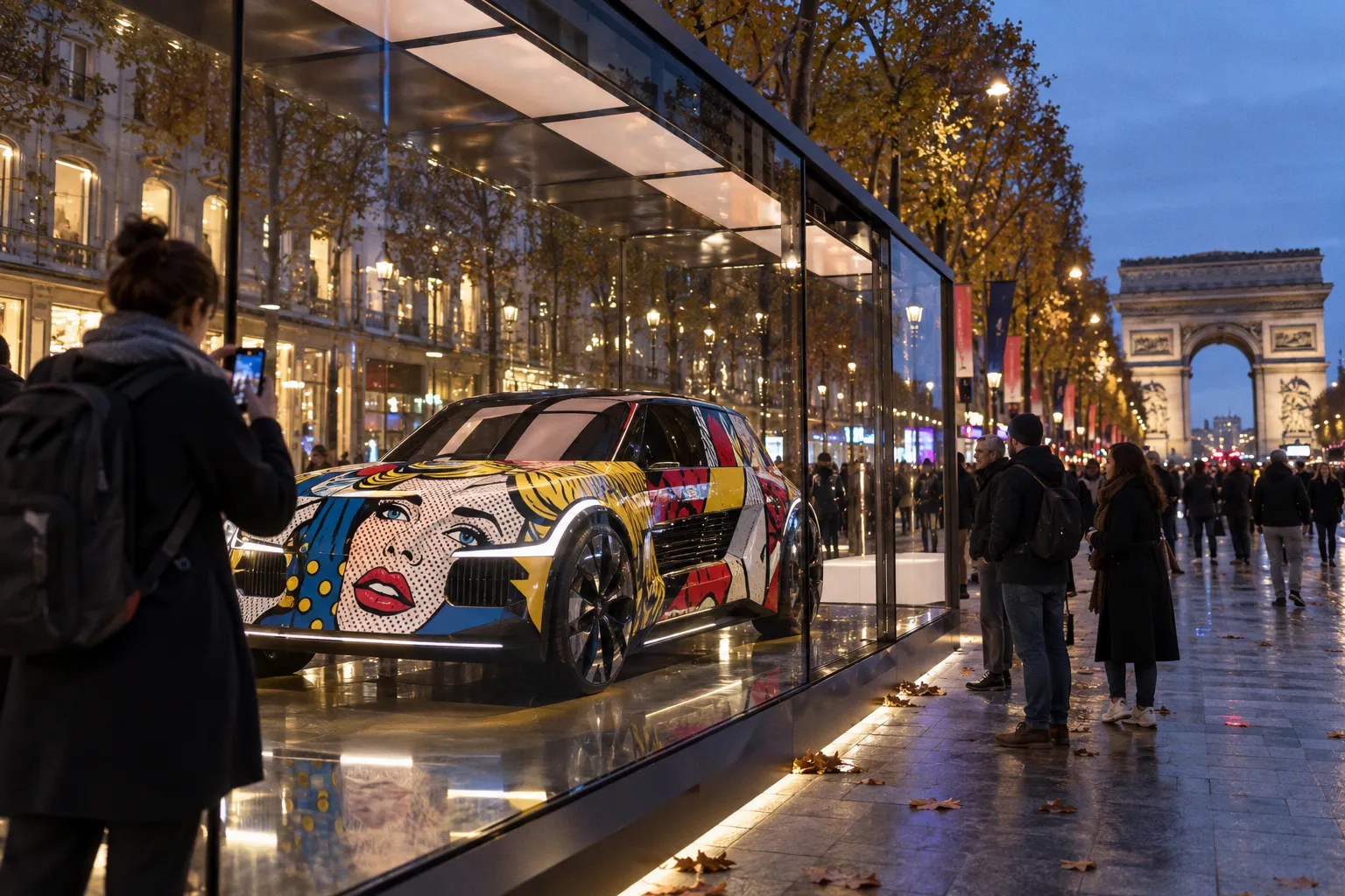 Pop Art Car 2.0: как цифровое искусство переосмысляет классику на Елисейских полях